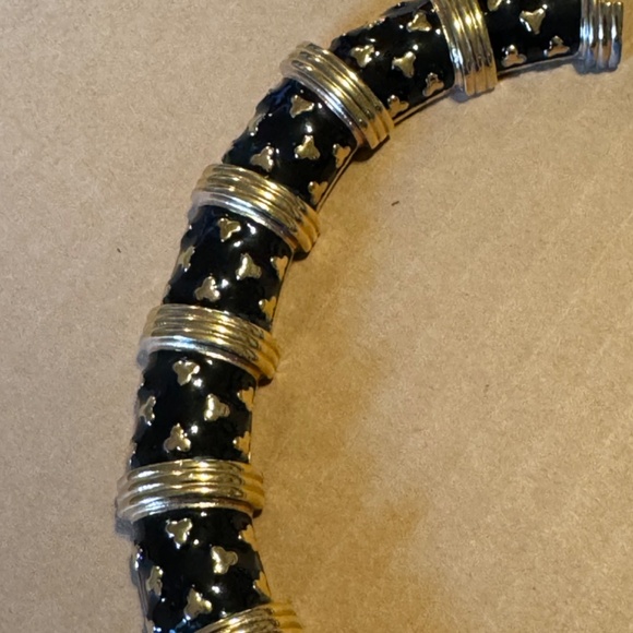 Vintage Famous Designer Judith Lieberman Gold Tone Statement Necklace 1990 - Picture 9 of 12